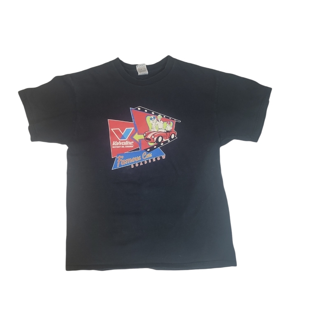 Vintage Valvoline Famous Cars Roadshow Mens Graphic Tee Size‎ Large
